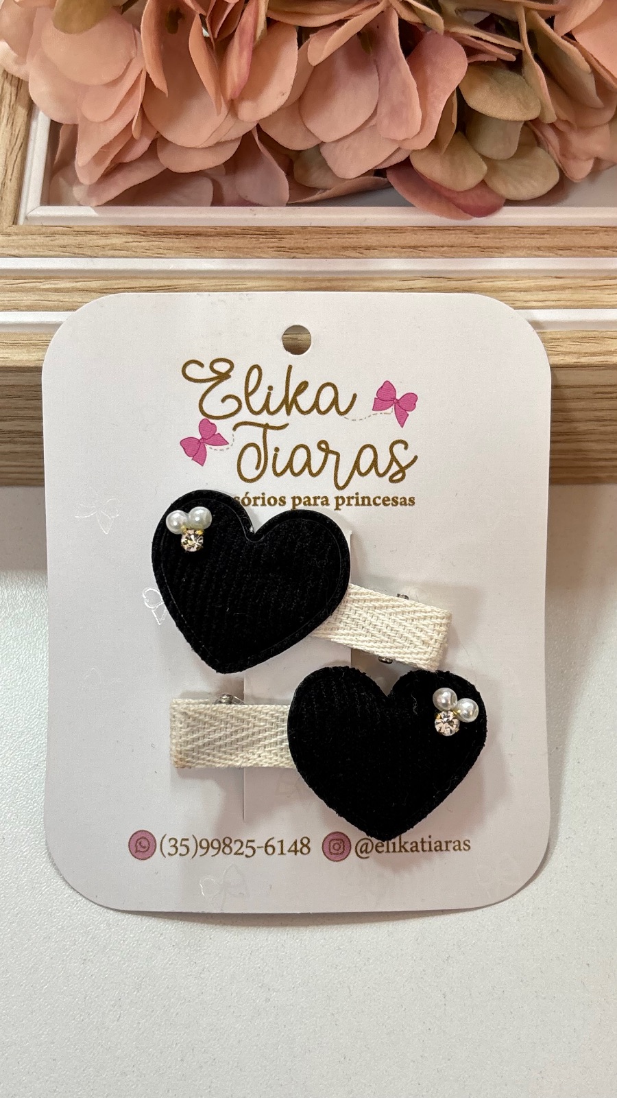 PAR CORACAO COTELE PRETO