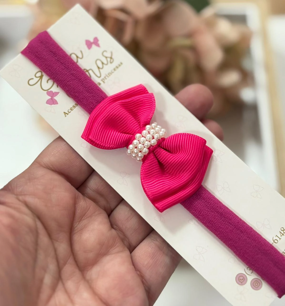 FAIXA GRAVATINHA C/ PEROLAS