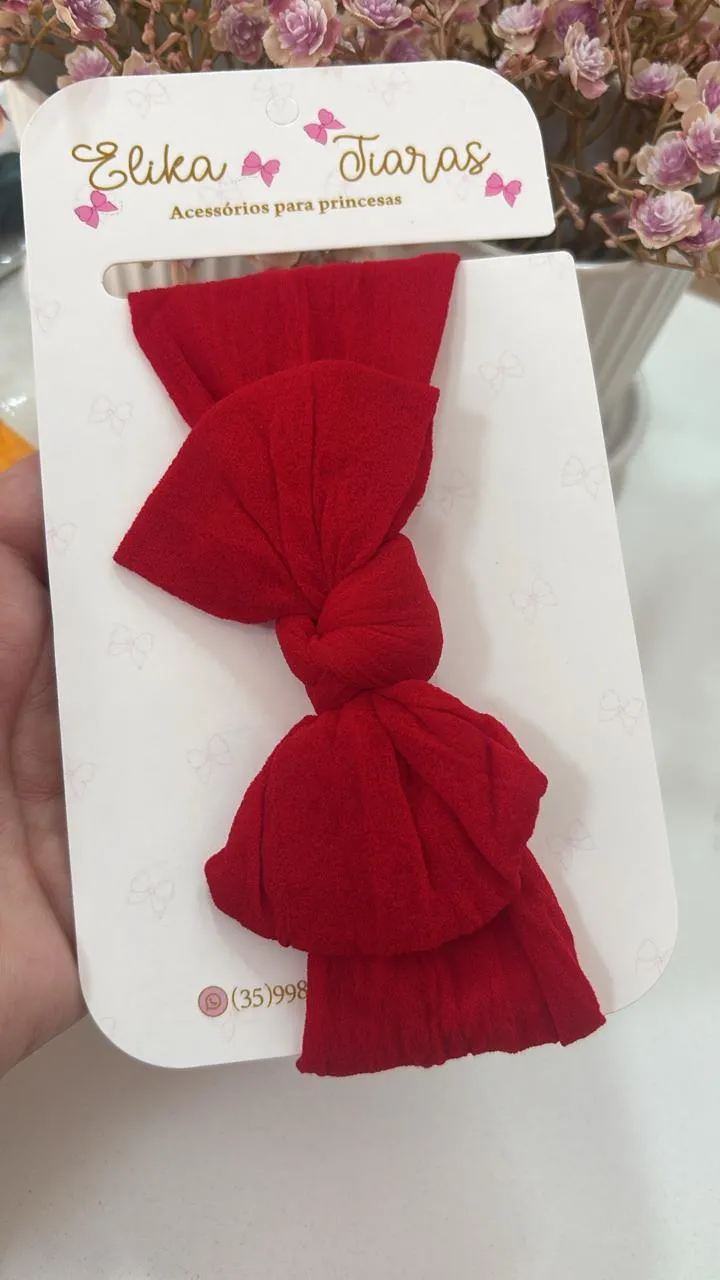 FAIXA TURBANTE - FAIXA TURBANTE VERMELHO