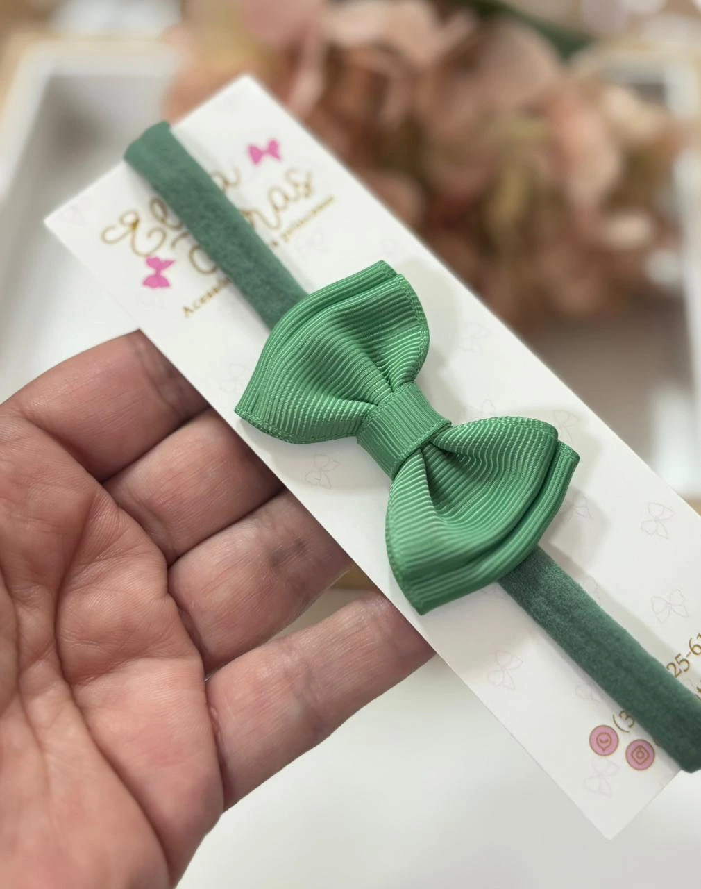 FAIXA GRAVATINHA BÁSICA - FAIXA GRAVATINHA VERDE PATINA MEDIO