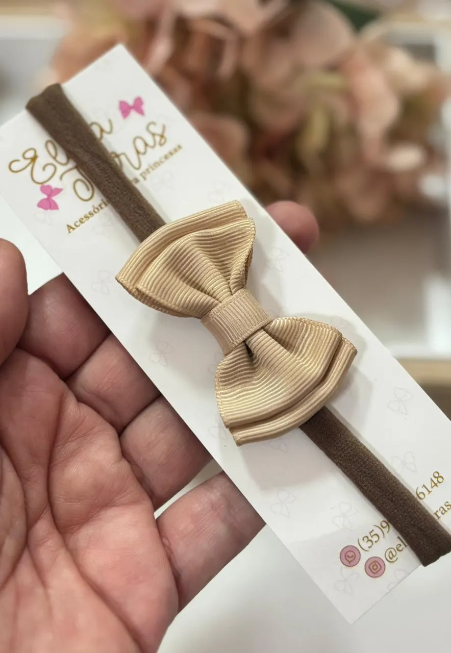 FAIXA GRAVATINHA BÁSICA - FAIXA GRAVATINHA  BEGE