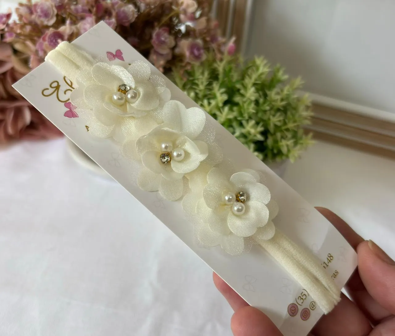 FAIXA FLOR CORAÇÃO - FAIXA FLOR CORAÇÃO AMARELO