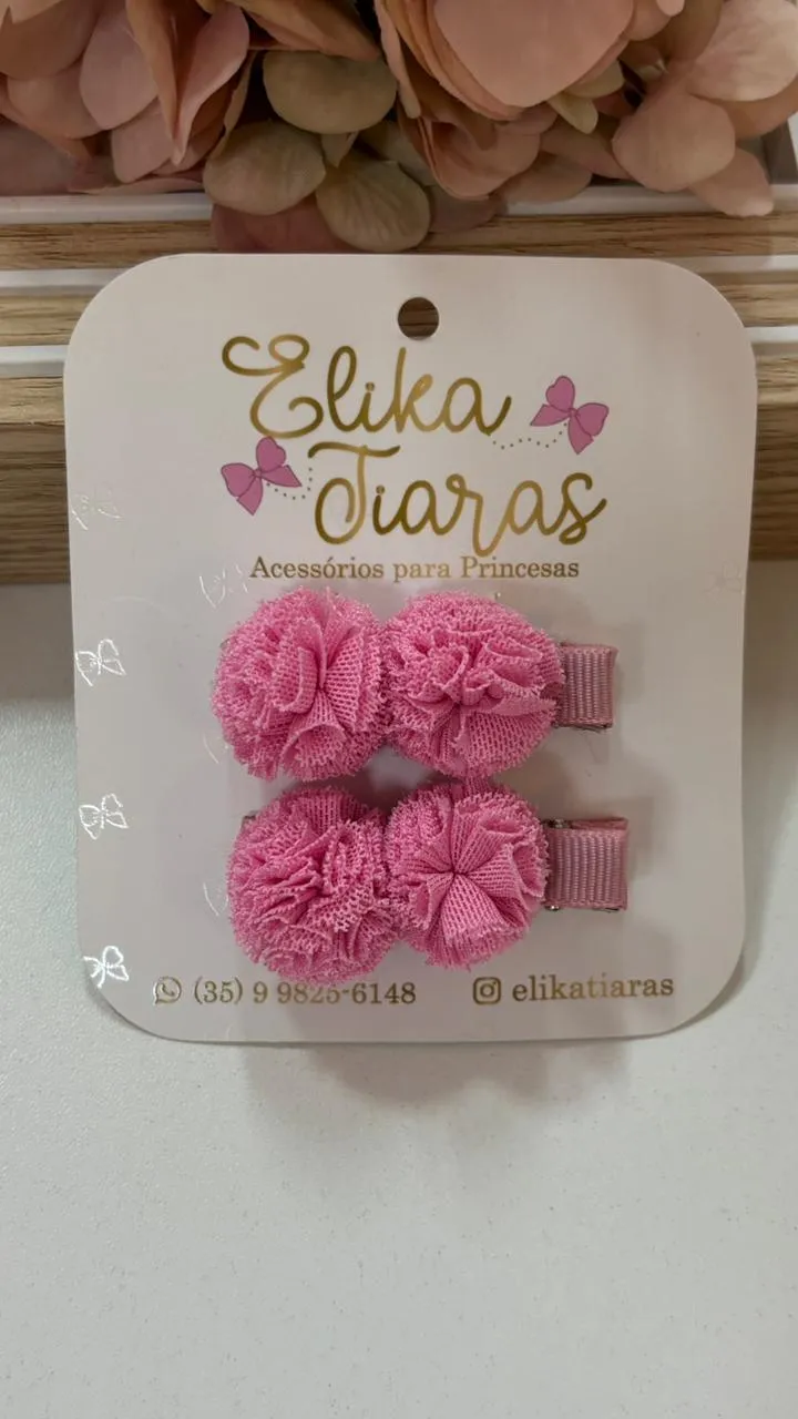 PAR POMPOM - PAR POMPOM ROSA