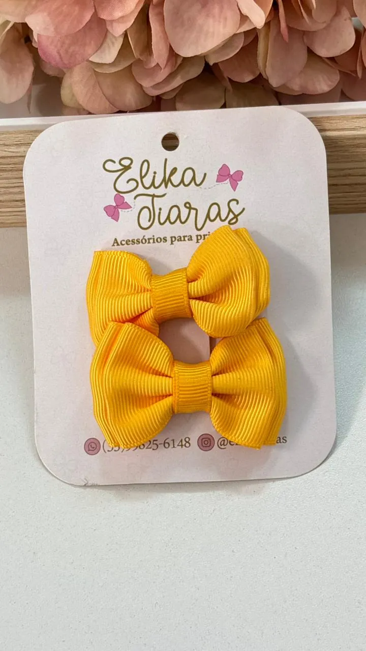 LAÇO PAR GRAVATINHA GORGURÃO - LAÇO GRAVATINHA GORGURÃO MOSTARDA 136