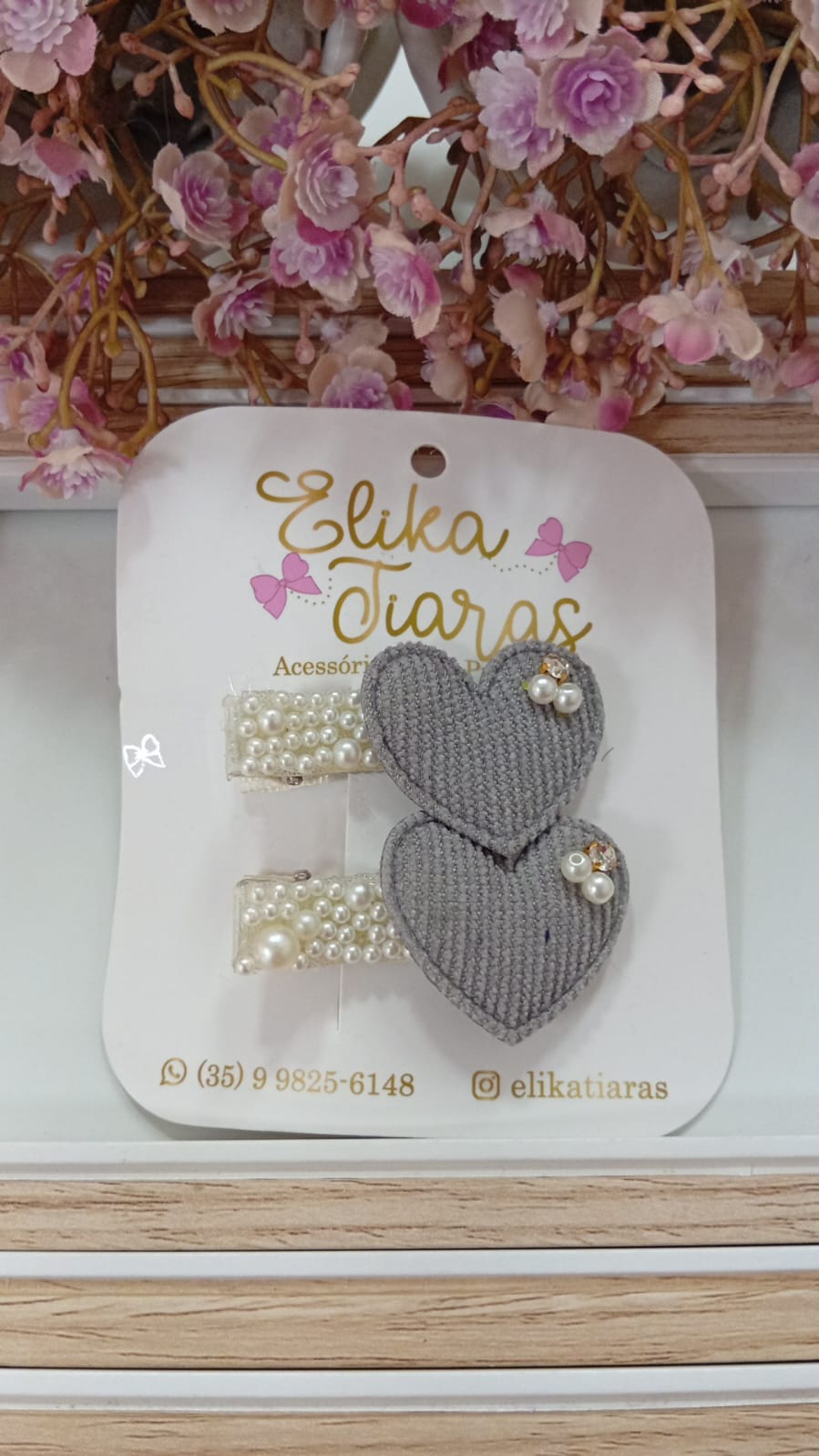 PAR CORACAO COTELE PRETO - PAR CORAÇÃO COTELÊ