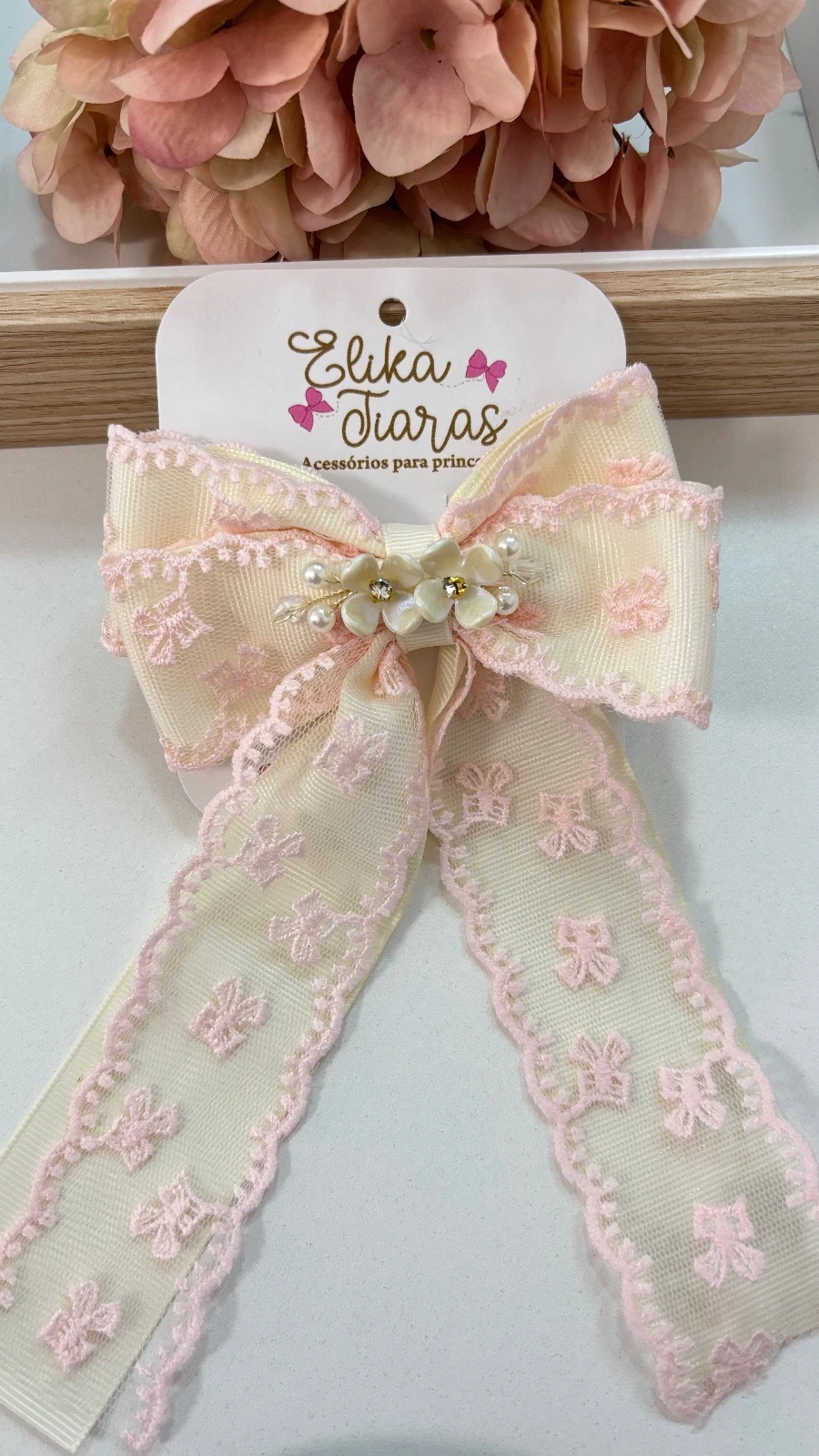 LAÇO DE RENDA ARAMADO - LAÇO DE RENDA ARAMADO  ROSA BB NESCLA